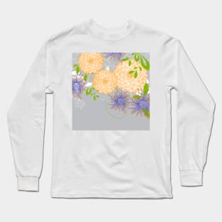 Asian-Inspired Chrysanthemum 5 Long Sleeve T-Shirt